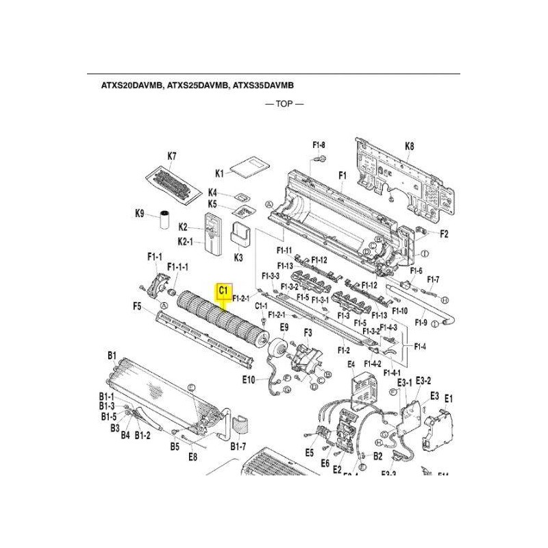 TURBINA DAIKIN FAN ROTOR QCL9158MA FTK/X-J